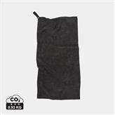 VINGA Serviette sèche active RPET GRS, noir