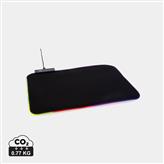 Alfombrilla para ratón gaming RGB, negro