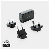 Philips 30W ultra snelle reisadapter set, zwart