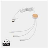 RCS gerecycled plastic Ontario 6-in-1 kabel, wit