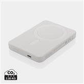 Powerbank magnetica Magnetix 5000 mah in plastica RCS, bianco