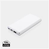 Lynrask 10.000 mAh powerbank med PD, hvit