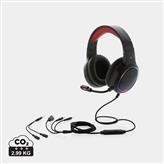 Auriculares gaming RGB, negro