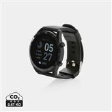 Reloj Fit redondo RCS reciclado TPU, negro