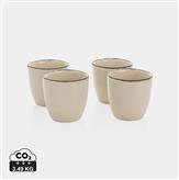 Set de vasos Ukiyo 4pcs, blanco