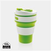 Foldable silicone cup, green