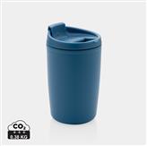 Mug en PP recyclé GRS avec couvercle à bascule, bleu