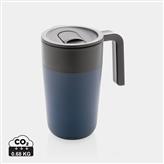 Tazza con manico in PP e SS riciclati GRS 480ml, blu navy