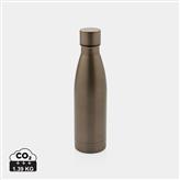 Bottiglia termica in acciaio riciclato RCS 500ml, marrone