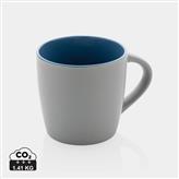 Mug 300ml en céramique avec intérieur coloré, bleu