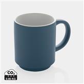 Taza apilable de cerámica 180ml, azul