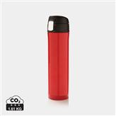 Bouteille 450ml verrouillage facile en plastique recyclé RCS, rouge