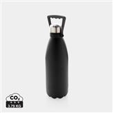 Große Vakuumflasche aus RCS recyceltem Stainless-Steel 1,5L, schwarz