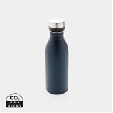 Botella de agua de lujo de acero inoxidable reciclado RCS, azul marino