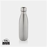 Bouteille d'eau en acier inox recyclé certifié RCS Eureka, argent