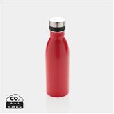 Deluxe stainless steel water bottle, red