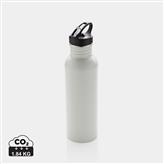 Deluxe stainless steel activity bottle, off white