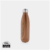 Bottiglia termica con texture wood 500ml, marrone