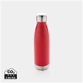 Vacuum insulated stainless steel bottle, red