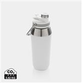 1L Vakuum StainlessSteel Flasche mit Dual-Deckel-Funktion, weiß