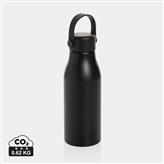 Pluto RCS Certified recycled aluminium bottle 680ml, black
