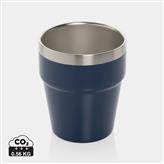 Taza de café Clark RCS doble pared 300 ml, azul marino