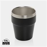 Tasse à café 300ml à double paroi en acier RCS Clark, noir