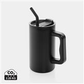 Mug Cube 800ml en acier recyclé certifiée RCS, noir