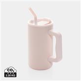 Cube RCS certified recycled steel mug 800ml, pink