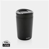 Mug 300ml en acier recyclé RCS Avira Alya, noir