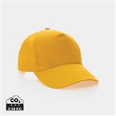 Cappellino Impact 5 pannelli 190gr con tracer AWARE™, giallo