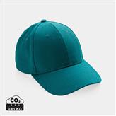 Impact 6 panel 280gr Recycled cotton cap with AWARE™ tracer, verdigris