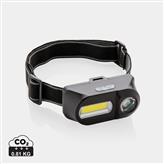 COB und LED Stirnlampe, schwarz