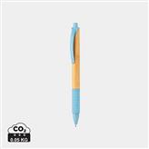 Bamboe & tarwestro pen, blauw