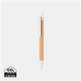 Write wheatstraw and cork pen, white