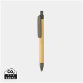 Write responsible recycled papieren pen, groen