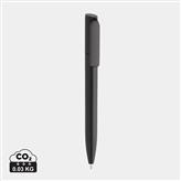 Mini stylo en ABS recyclé certifié GRS Pocketpal, noir