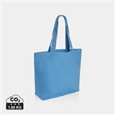 Impact Aware™ recycled canvas shopper met vakje 240gsm, tranquil blue