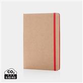 A5 kraft notitieboek, rood