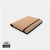 Deluxe kork portfolio A5 med penn, brun