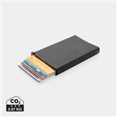 Porte cartes anti-RFID en aluminium, noir