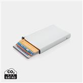 Porte cartes anti-RFID en aluminium, argent