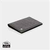 RFID anti-skimming passport holder, black