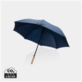 Parapluie 27" en rPET et bambou ouverture auto Impact AWARE™, bleu marine