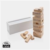 Juego apilamiento de bloques de madera Deluxe, blanco