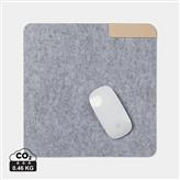 VINGA Tapis de souris en feutre recyclé GRS Albon, gris