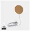 10W bamboo magnetic wireless charger, brown