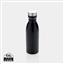 Deluxe Wasserflasche aus RCS recyceltem Stainless-Steel, schwarz