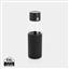 Ukiyo Trink-Tracking-Flasche aus Glas mit Hülle, schwarz