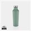 Modern vacuum stainless steel water bottle, green